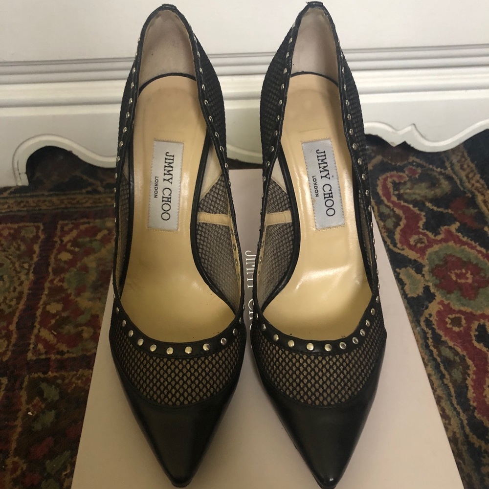 Jimmy Choo Fishnet Heals authentic